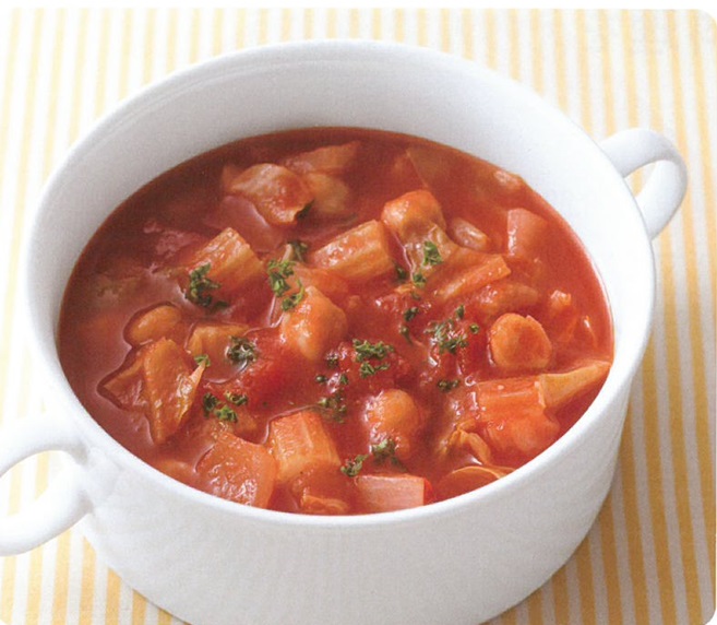 ひよこ豆とキャベツのトマトスープ 子どもの食育 世代別の食育 一般財団法人日本食生活協会