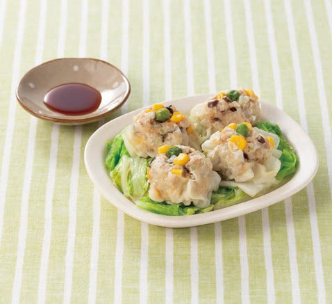 レンジで鶏しゅうまい