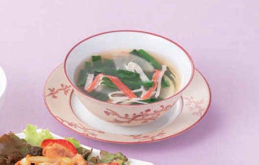 大根とにらのとろみスープ